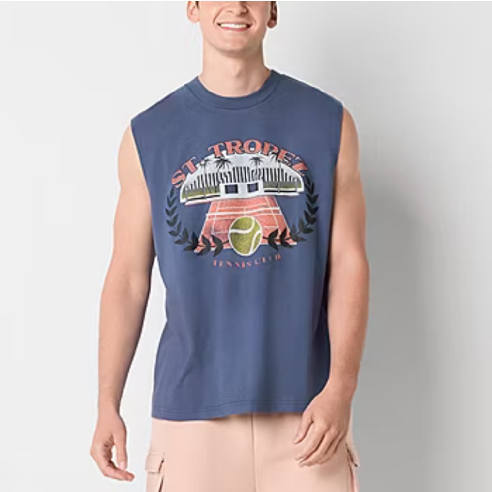 (M) Jaywalker mens sleeveless st tropez shirt